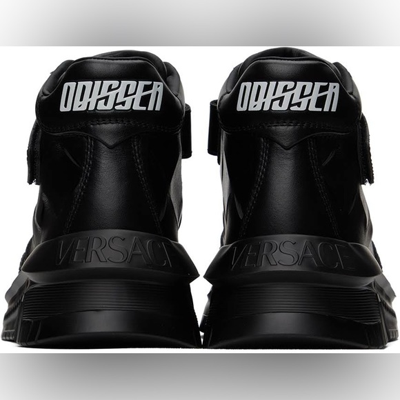 NWT Versace "Odissea" 2023 Leather Sneakers and featuring laser diamond cuts - Picture 4 of 8